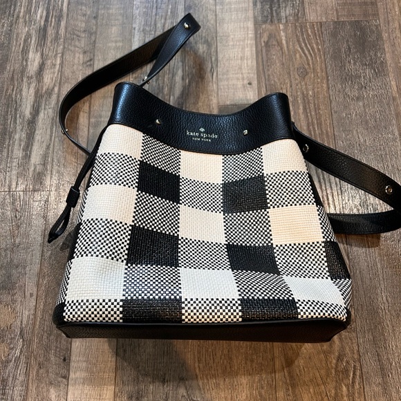 Kate Spade Marti Gingham Bucket Bag - Picture 2 of 12